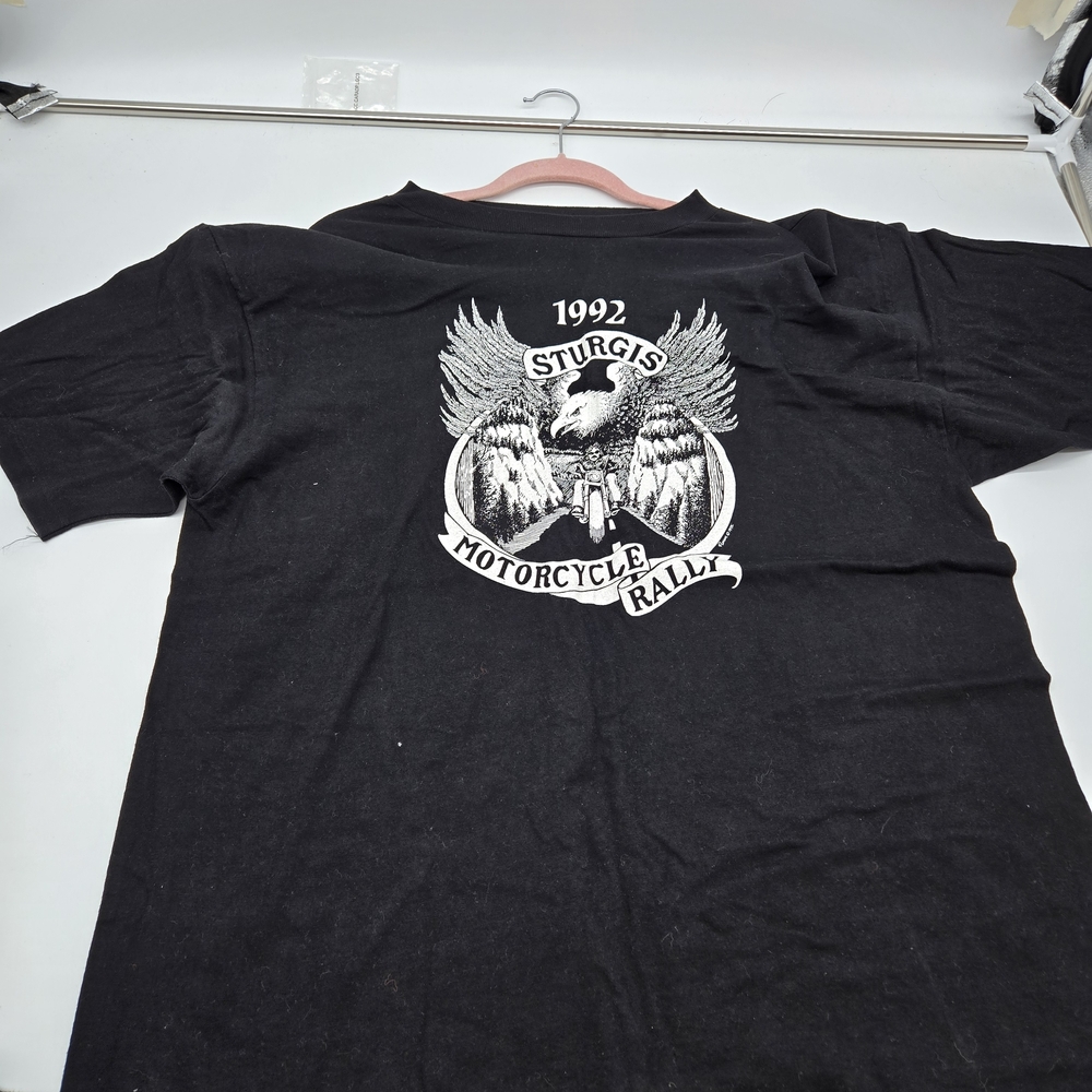 1992 Sturgis Motorcycle Rally Black T-Shirt